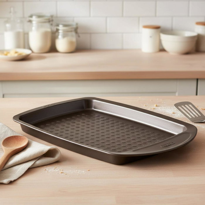 Pyrex® Bandeja para horno Asimetría Sil 33x25 cm Marrón