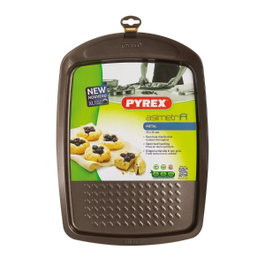 Pyrex® Bandeja para horno Asimetría Sil 33x25 cm Marrón