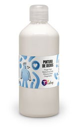 Pintura De Dedos Tcolors 500 Ml (Botella) Blanco