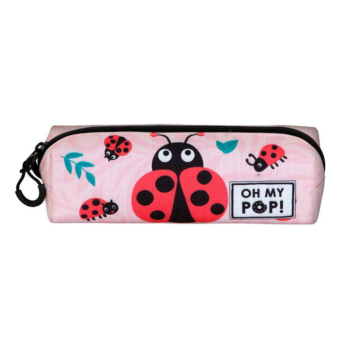 Oh My Pop Estuche Portatodo Cuadrado FAN 2.2 Ladybug Rosa
