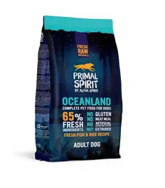 Alpha Spirit Spirit Canine Primal 65% Oceanland Pienso Prensado en Frío para Perros Adultos 1kg