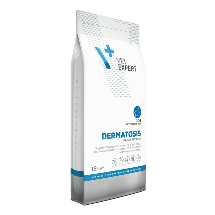 VET EXPERT VET Pienso para Perros con Dermatosis de Conejo y Patata 12 Kg