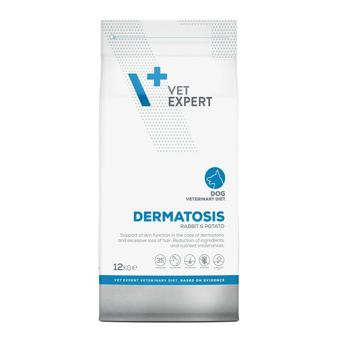 VET EXPERT VET Pienso para Perros con Dermatosis de Conejo y Patata 12 Kg