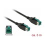 DeLOCK 85494 Cable PoweredUSB de 3 m para terminales y puntos de venta 12 V