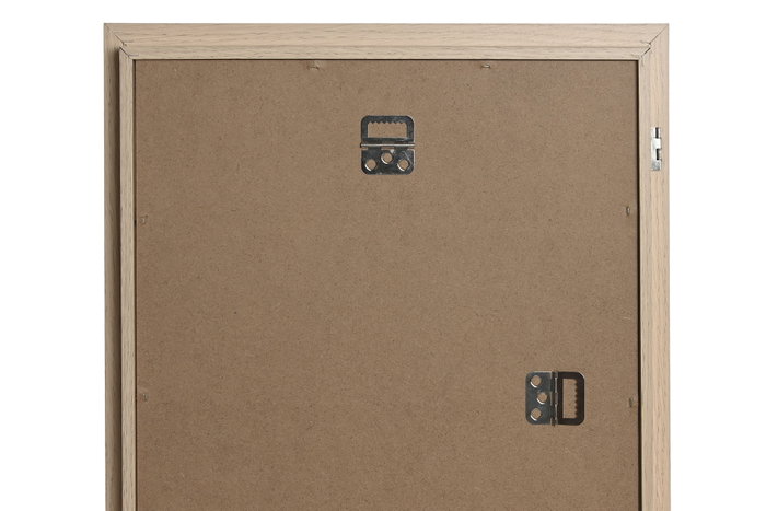 DKD Home Decor Cuadro Natural Blanco Bebe 2025 Cristal y MDF con Dibujos 34 x 44 x 3 cm