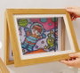 DKD Home Decor Cuadro Natural Blanco Bebe 2025 Cristal y MDF con Dibujos 34 x 44 x 3 cm