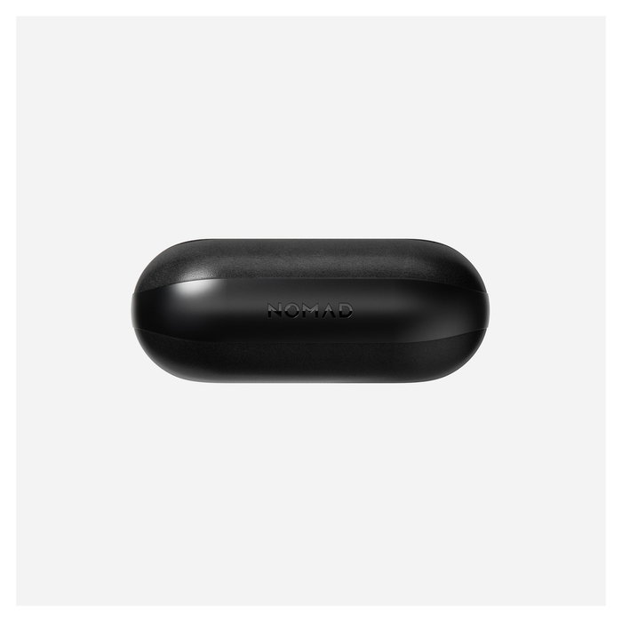 Nomad Modern Leather Case AirPods Pro 2 - Funda de cuero y microfibra con exterior de policarbonato, negro