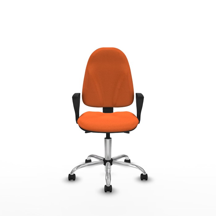 PIQUERAS Y CRESPO Silla de oficina Algarra Naranja con mecanismo Asincro