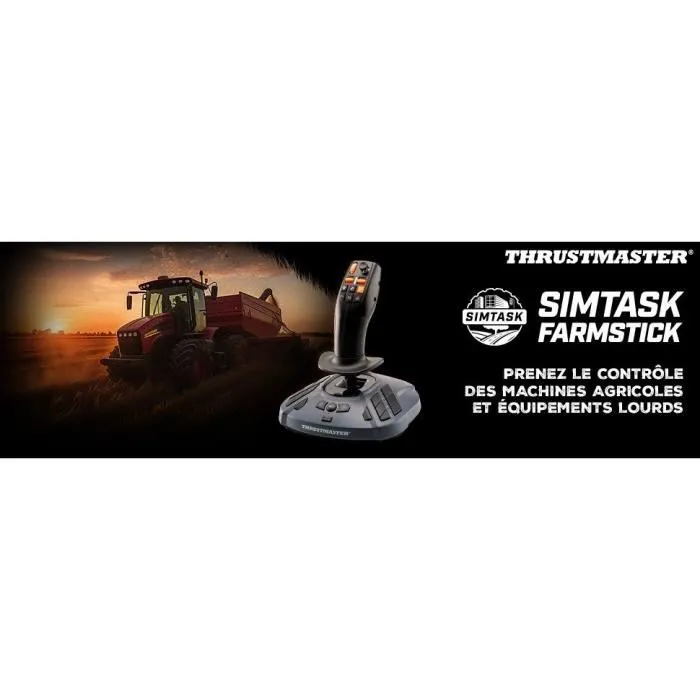 Thrustmaster THR3362932916147 SimTask FarmStick Joystick para simulador Negro Agricultura y maquinaria pesada