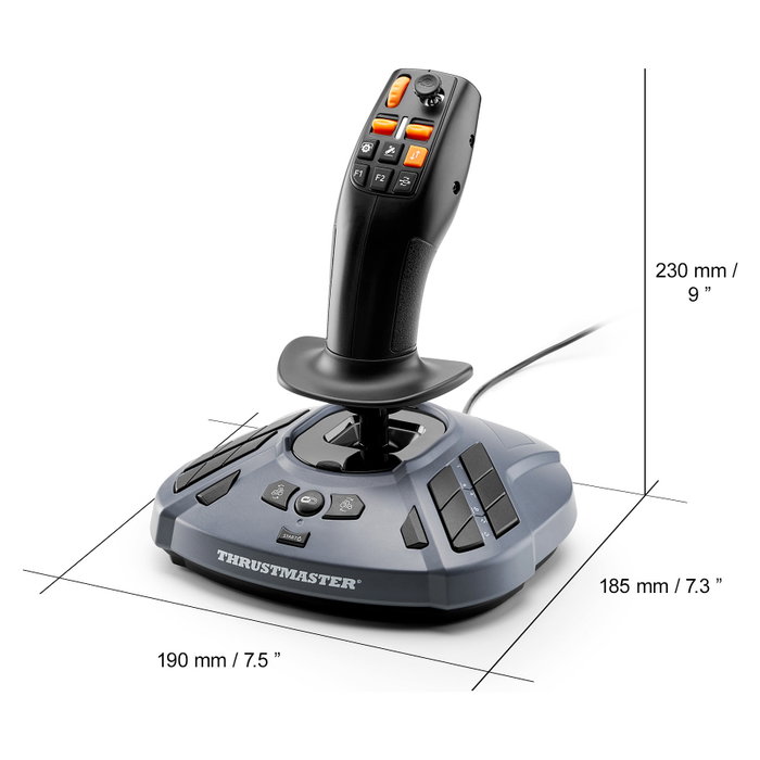 Thrustmaster SimTask FarmStick Joystick Multifuncional Gris