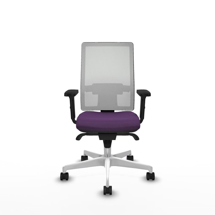 PIQUERAS Y CRESPO Silla de oficina Horna con mecanismo Sincro, Morada y Blanca PIQUERAS Y CRESPO Silla de oficina Horna con mecanismo Sincro, Morada y Blanca