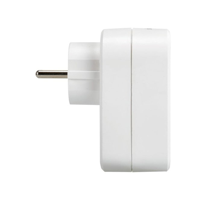 Simon Adaptador combi blanco con 1 toma Schuko y 2 puertos USB (30 W)