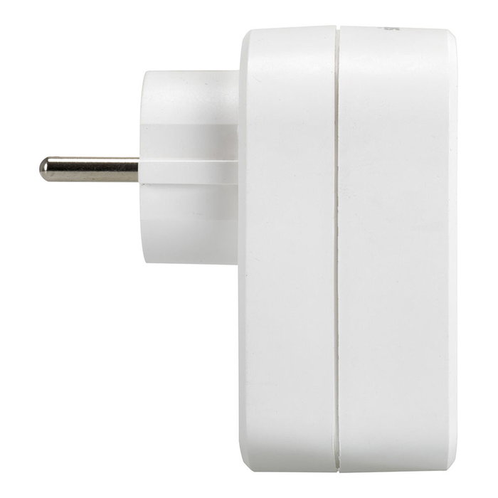 Simon Adaptador combi blanco con 1 toma Schuko y 2 puertos USB (30 W)