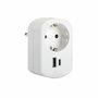 Simon Adaptador combi blanco con 1 toma Schuko y 2 puertos USB (30 W)