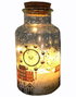 DKD Home Decor Decoración Luminosa Cristal LED Multicolor Bote
