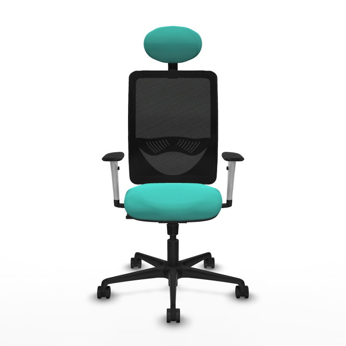 PIQUERAS Y CRESPO Silla de oficina Zulema con Mecanismo Sincro, Turquesa y Negro PIQUERAS Y CRESPO Silla de oficina Zulema con Mecanismo Sincro, Turquesa y Negro