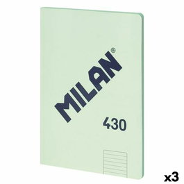 Libreta Milan 430 Verde A4 48 Hojas (3 Unidades)