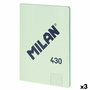 Libreta Milan 430 Verde A4 48 Hojas (3 Unidades)