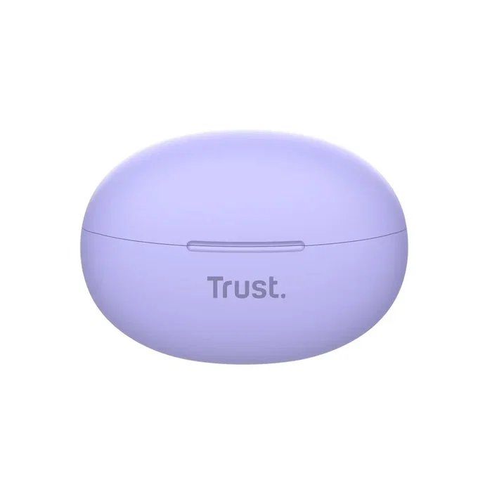 Trust Yavi - Auriculares True Wireless (TWS) Bluetooth Intraurales con Cancelación de Ruido ENC, Hasta 23h de Autonomía, Carga USB-C, Color Púrpura