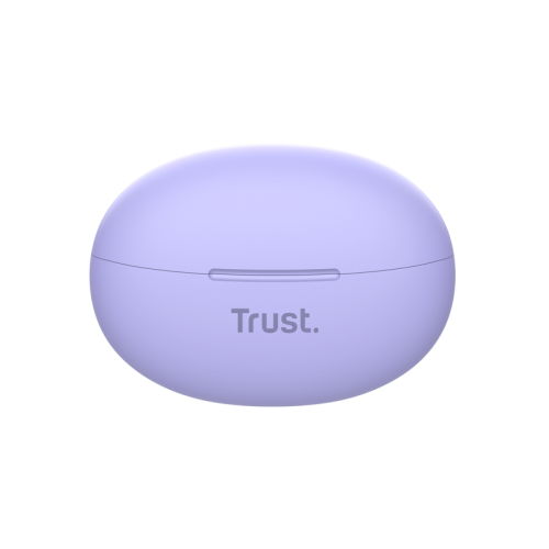 Trust 25297 Auriculares True Wireless Stereo (TWS) Bluetooth USB Tipo C para Llamadas/Música, Color Púrpura