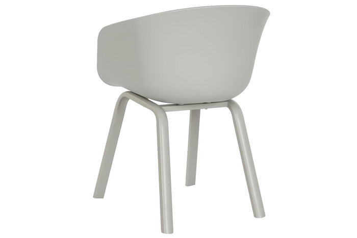 DKD Home Decor Silla PP Metal Gris Claro