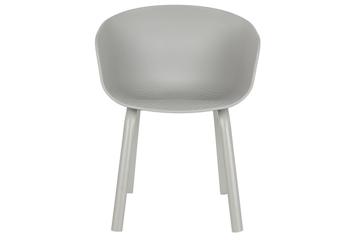 DKD Home Decor Silla PP Metal Gris Claro