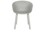 DKD Home Decor Silla PP Metal Gris Claro