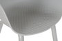 DKD Home Decor Silla PP Metal Gris Claro