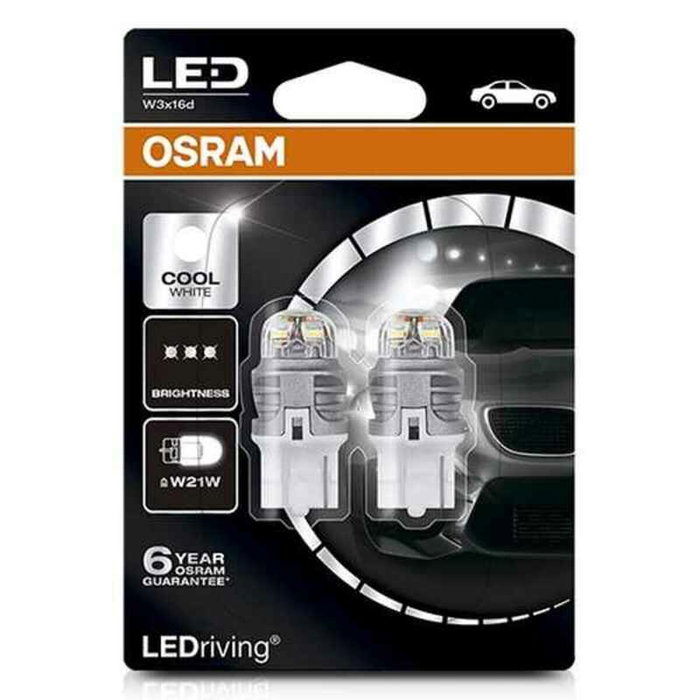 Bombilla para Automóvil OS7905CW-02B Osram W21W 2W 12V 6000K (2 Piezas) Bombilla para Automóvil OS7905CW-02B Osram W21W 2W 12V 6000K (2 Piezas)