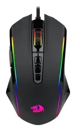 Redragon M910-K RGB Ratón Ergonómico Gaming con Cable USB Negro 4000 DPI 11 Botones Retroiluminación