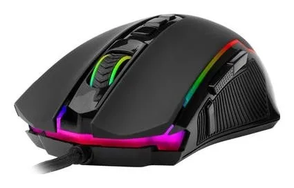 Redragon M910-K RGB Ratón Ergonómico Gaming con Cable USB Negro 4000 DPI 11 Botones Retroiluminación