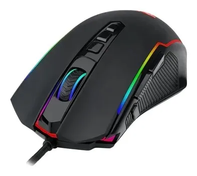 Redragon M910-K RGB Ratón Ergonómico Gaming con Cable USB Negro 4000 DPI 11 Botones Retroiluminación