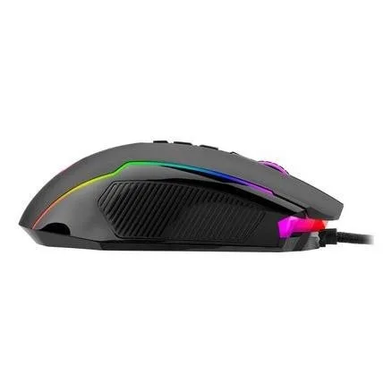 Redragon M910-K RGB Ratón Ergonómico Gaming con Cable USB Negro 4000 DPI 11 Botones Retroiluminación