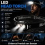 SAMI Sami Linterna LED FRONTAL con sensor 450LM 500mAH