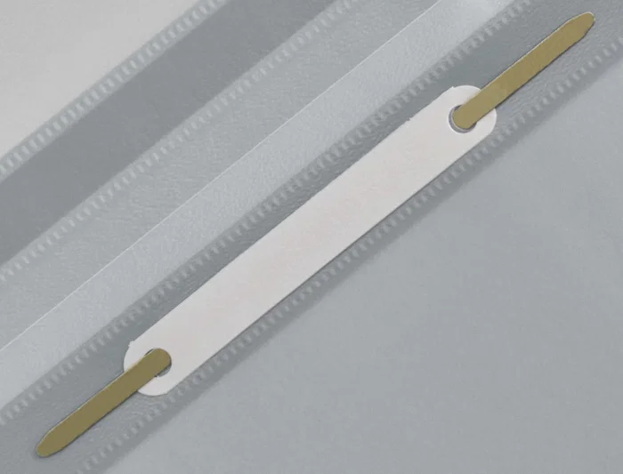 Q-connect Carpeta Dossier Fastener Plástico DIN A4 Gris PVC Transparente Opaca