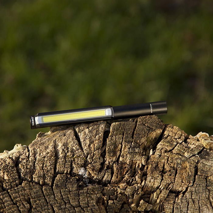 Nebo Linterna Lil Larry Base Magnética Clip LED 250 Lúmenes Aluminio 3 Modos Luz