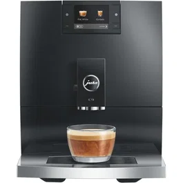 JURA Cafetera espresso C9 Piano con molinillo, 1450W, 1.6L, 17 especialidades, Negro brillante