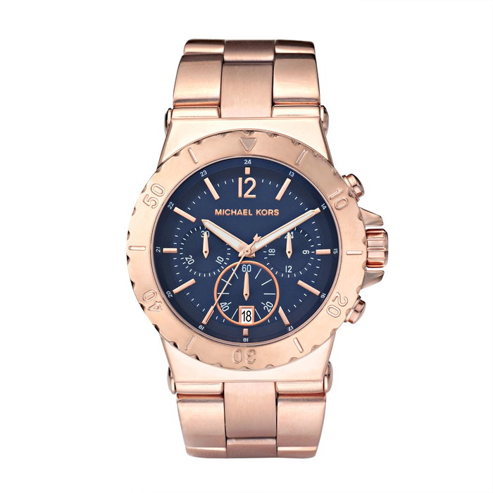Michael Kors MK5410 con esfera azul y correa rosada Michael Kors MK5410 con esfera azul y correa rosada