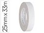 Q-connect Cinta Adhesiva Doble Cara 33 m x 25 mm, para Papel, Cartulina, Fotos y Moquetas, Ideal para Múltiples Fijaciones
