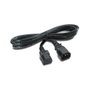 APC Cable de alimentación IEC C13/C14 2,4 m Negro