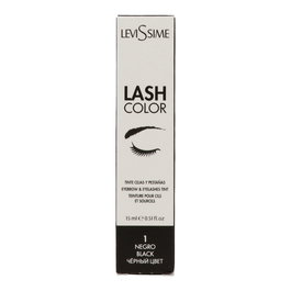 Levissime Tinte Profesional para Pestañas Lash Color 01 Negro 15 ml - Negro Intenso y Duradero