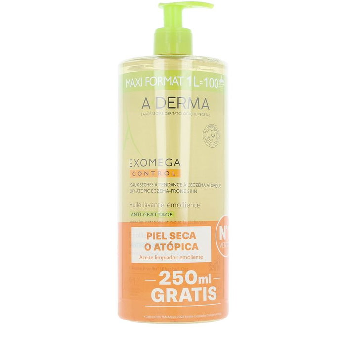 A-Derma EXOMEGA CONTROL Aceite de Ducha Emoliente 1000 ml