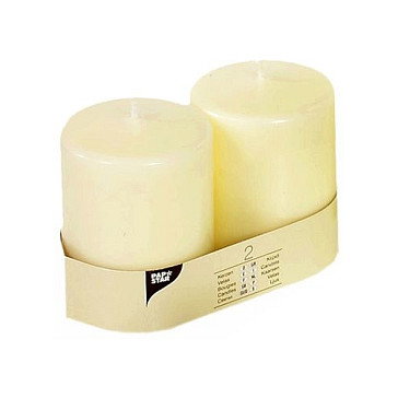 PAPSTAR Velas Cilíndricas 10 cm Marfil PAPSTAR Velas Cilíndricas 10 cm Marfil