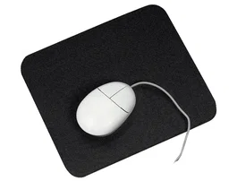 Q-connect Alfombrilla para ratón basic negra 260x220x6 mm