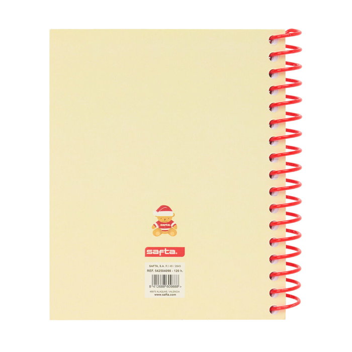 Safta Cuaderno Espiral A6 Osito Beige 120 Hojas Safta Cuaderno Espiral A6 Osito Beige 120 Hojas