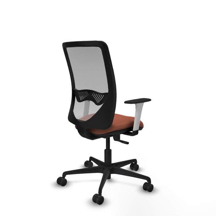 PIQUERAS Y CRESPO Silla de oficina Zulema con mecanismo Sincro, Tela Marrón y Malla Gris PIQUERAS Y CRESPO Silla de oficina Zulema con mecanismo Sincro, Tela Marrón y Malla Gris