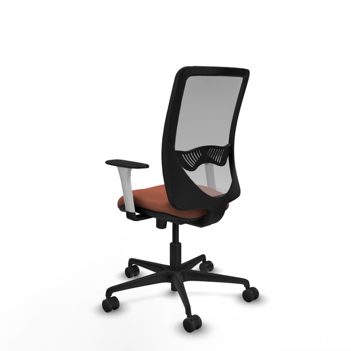 PIQUERAS Y CRESPO Silla de oficina Zulema con mecanismo Sincro, Tela Marrón y Malla Gris PIQUERAS Y CRESPO Silla de oficina Zulema con mecanismo Sincro, Tela Marrón y Malla Gris