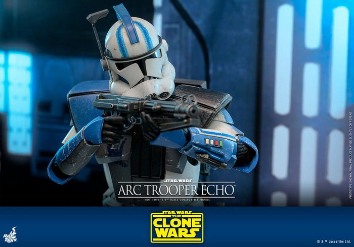 Star Wars:: The Clone Wars Figura 1/6 Arc Trooper Echo 30 cm