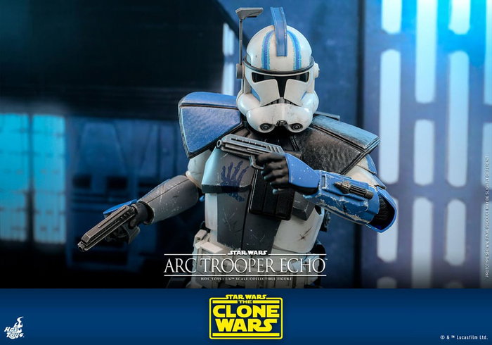 Star Wars:: The Clone Wars Figura 1/6 Arc Trooper Echo 30 cm
