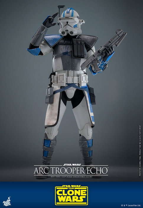 Star Wars:: The Clone Wars Figura 1/6 Arc Trooper Echo 30 cm